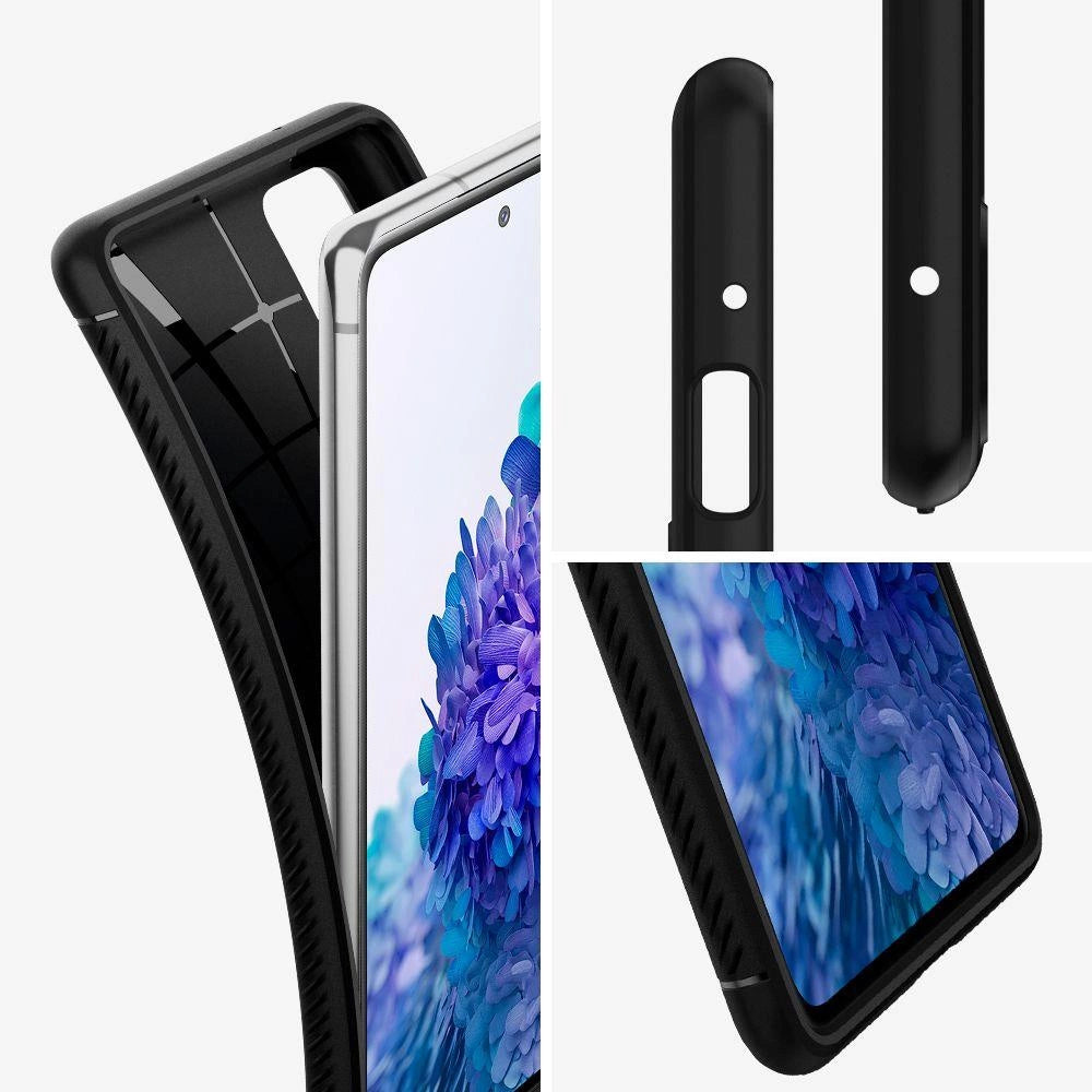Etui Spigen Rugged Armor na Samsung Galaxy S20 FE - czarny mat – zdjęcie 9