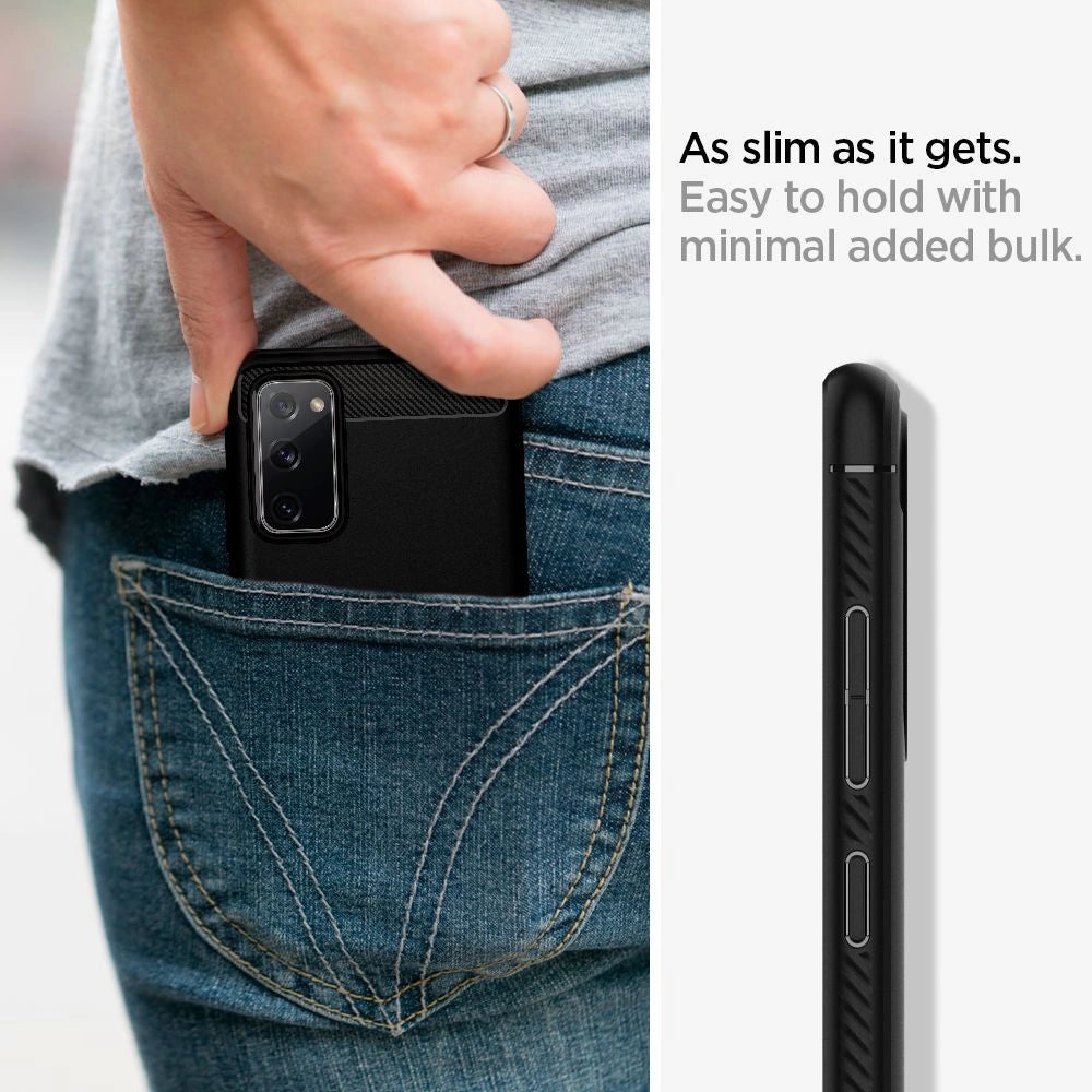 Etui Spigen Rugged Armor na Samsung Galaxy S20 FE - czarny mat – zdjęcie 12