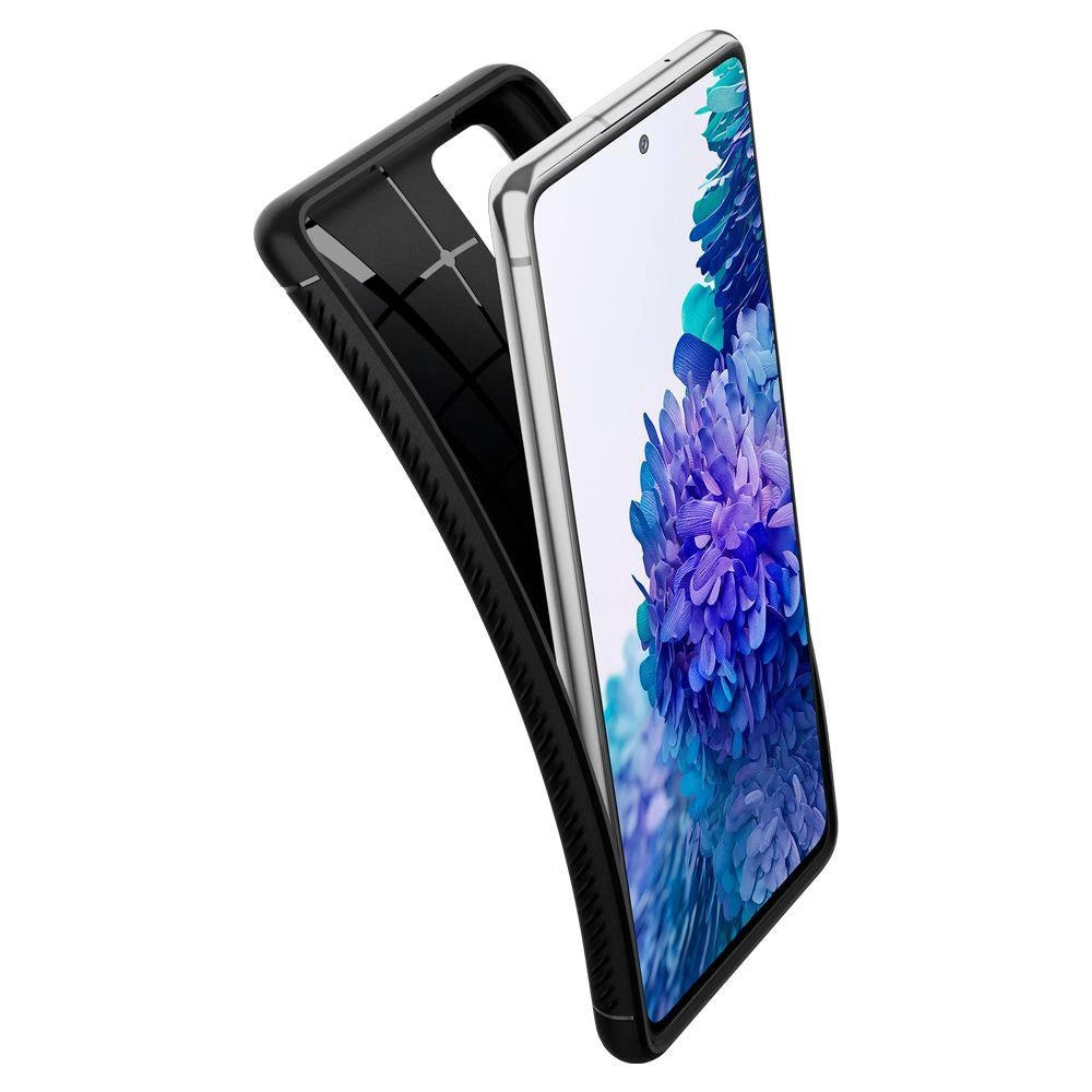 Etui Spigen Rugged Armor na Samsung Galaxy S20 FE - czarny mat – zdjęcie 5