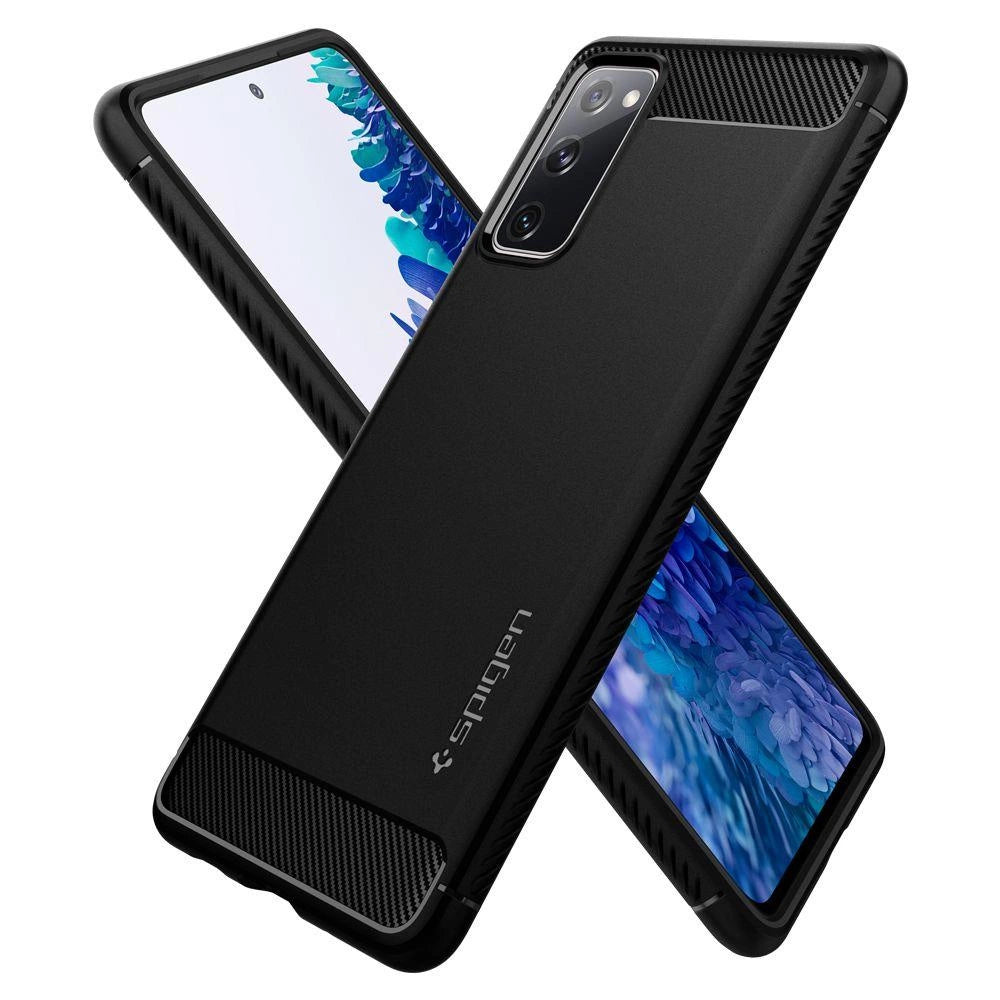 Etui Spigen Rugged Armor na Samsung Galaxy S20 FE - czarny mat – zdjęcie 6