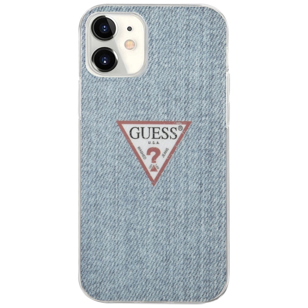 Etui Guess Jeans Collection na iPhone 12 mini - niebieskie – zdjęcie 3