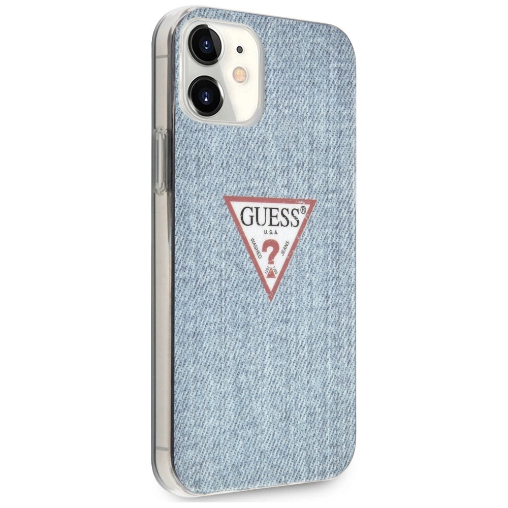 Etui Guess Jeans Collection na iPhone 12 mini - niebieskie – zdjęcie 4