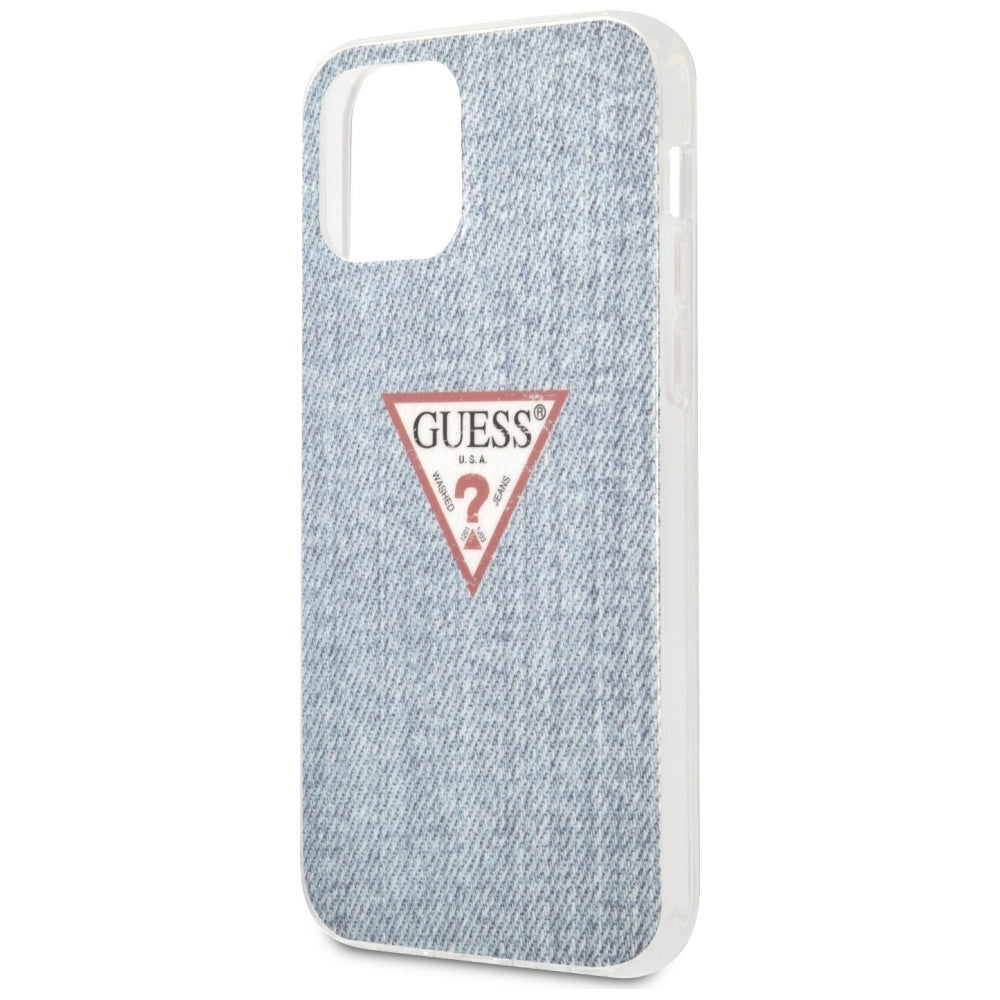 Etui Guess Jeans Collection na iPhone 12 mini - niebieskie – zdjęcie 6
