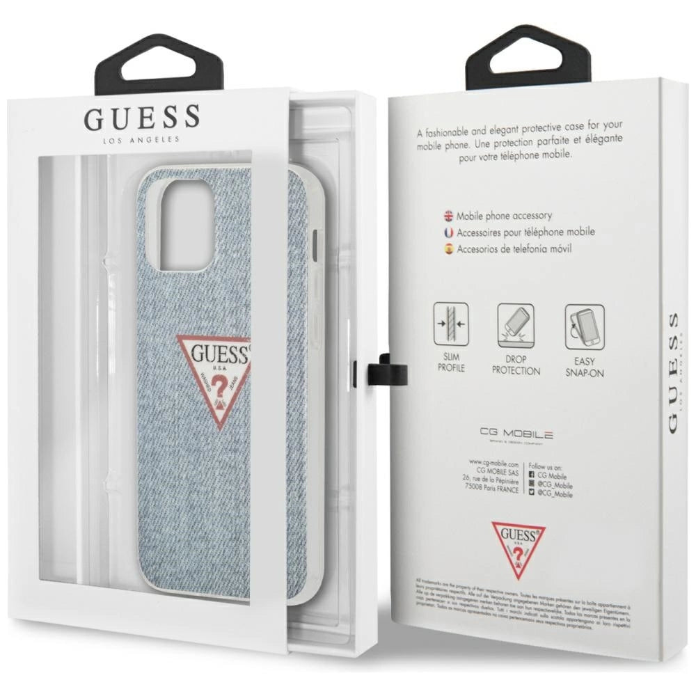 Etui Guess Jeans Collection na iPhone 12 mini - niebieskie – zdjęcie 8