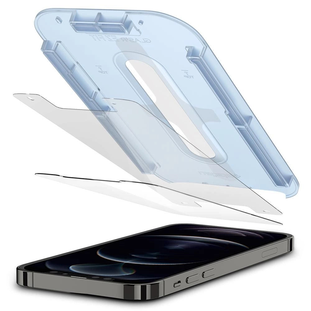 Szkło hartowane Spigen Glas.tR EZ Fit na iPhone 12 / iPhone 12 Pro - 2 szt. – zdjęcie 14