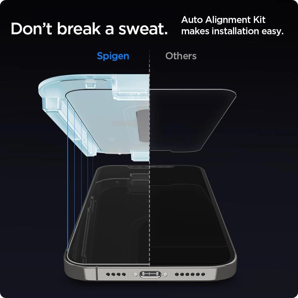 Szkło hartowane Spigen Glas.tR EZ Fit na iPhone 12 / iPhone 12 Pro - 2 szt. – zdjęcie 15