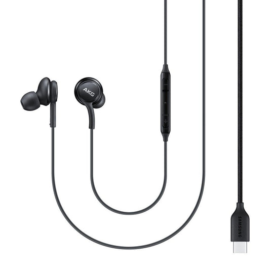Słuchawki Samsung AKG EO-IC100BBEGEU przewodowe dokanałowe USB-C - czarne