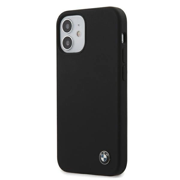 Etui BMW Silicone Signature na iPhone 12 mini - czarne – zdjęcie 2