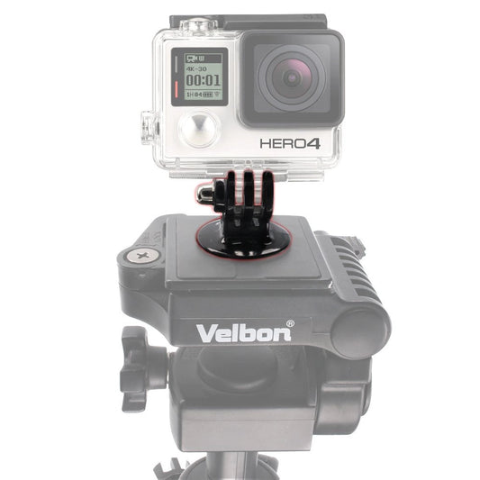 Uchwyt do kamer sportowych z uchwytem GoPro do statywu - czarny