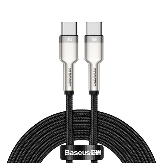 Kabel Baseus Cafule Series Metal Data USB-C / USB-C PD QC SCP - czarny