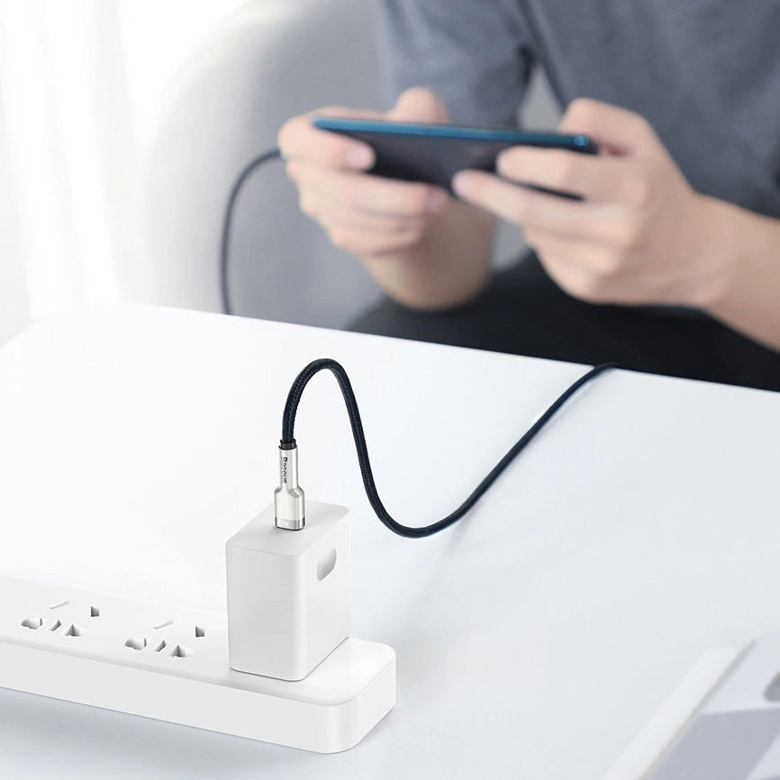 Kabel Baseus Cafule Series Metal Data USB-C / USB-C PD QC SCP - czarny