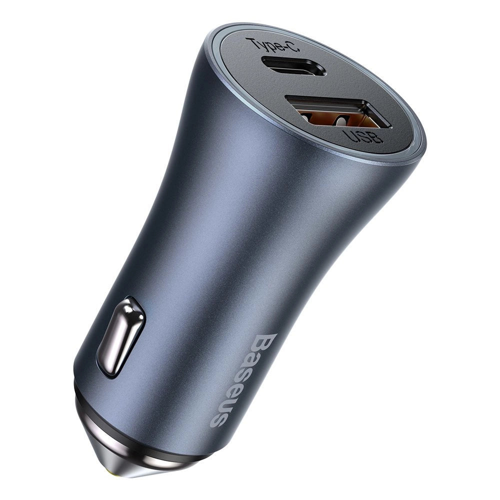Baseus Golden Contactor Pro szybka ładowarka samochodowa USB Typ C / USB