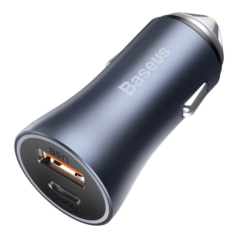 Baseus Golden Contactor Pro szybka ładowarka samochodowa USB Typ C / USB – zdjęcie 3