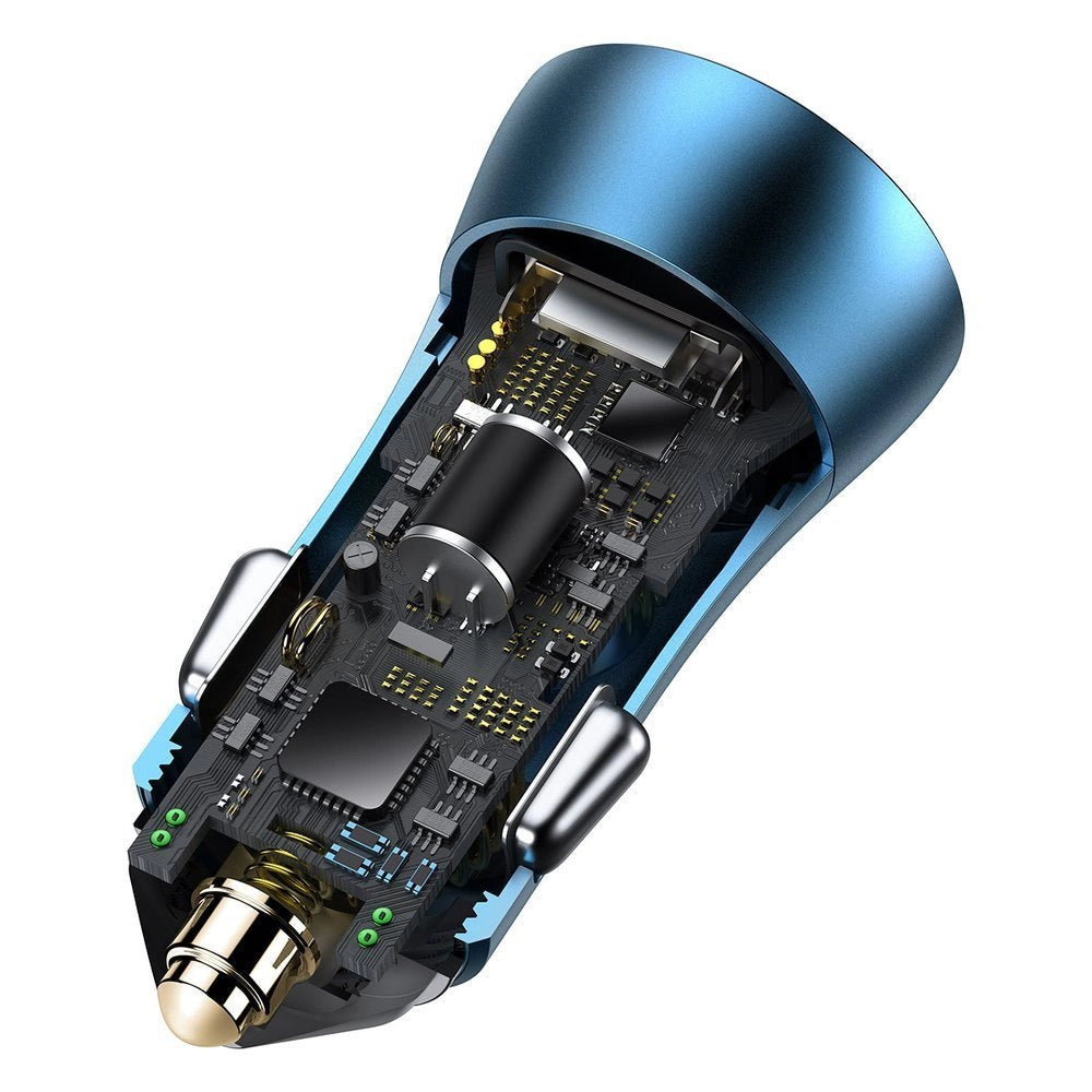 Baseus Golden Contactor Pro szybka ładowarka samochodowa USB Typ C / USB