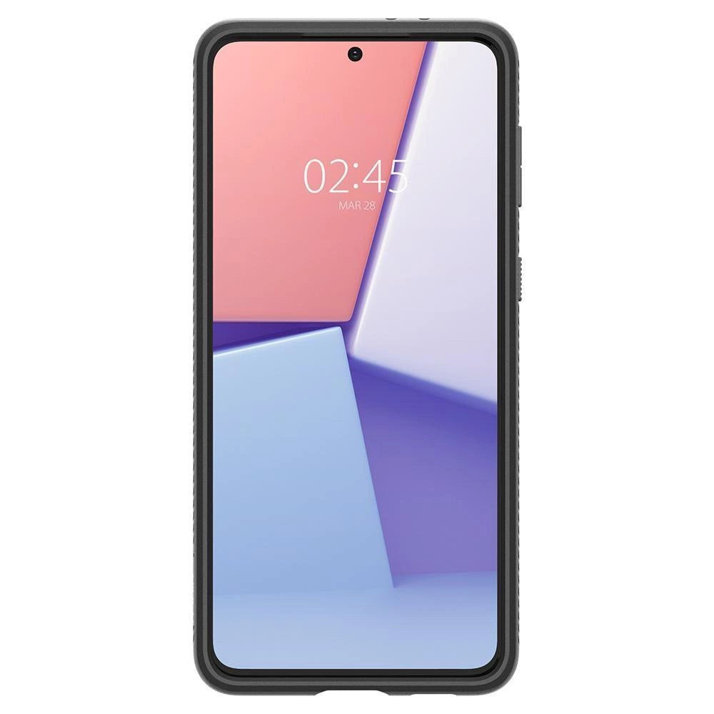 Etui Spigen Liquid Air na Samsung Galaxy S21 - czarny mat – zdjęcie 4