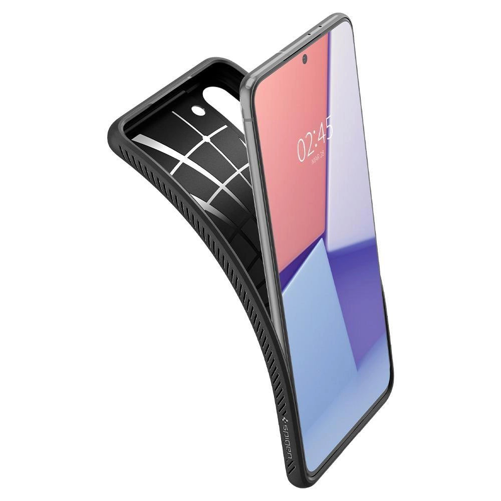 Etui Spigen Liquid Air na Samsung Galaxy S21 - czarny mat – zdjęcie 8