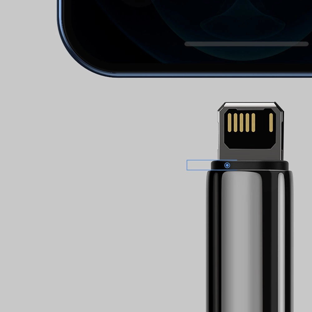 Baseus Tungsten kabel USB - Lightning 2,4 A 2 m czarny (CALWJ-A01) – zdjęcie 13