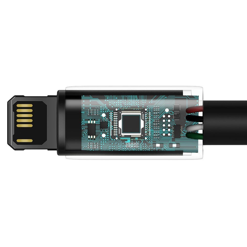 Baseus Tungsten kabel USB - Lightning 2,4 A 2 m czarny (CALWJ-A01) – zdjęcie 8