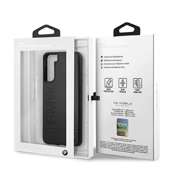Etui BMW Signature Logo Imprint na Samsung Galaxy S21+ - czarne – zdjęcie 8