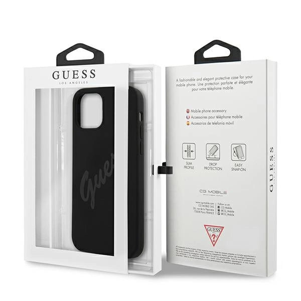 Etui Guess Script Vintage na iPhone 12 mini - czarne – zdjęcie 8