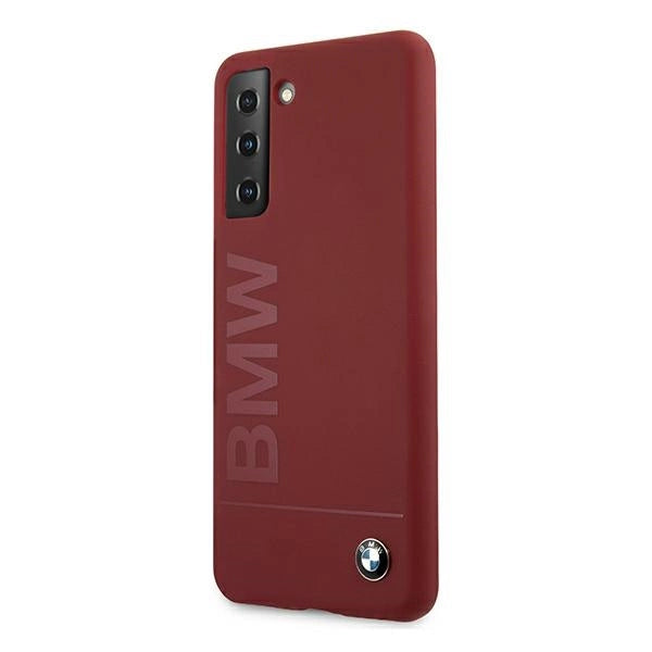Etui BMW Silicone Signature Logo na Samsung Galaxy S21+ - czerwone – zdjęcie 2