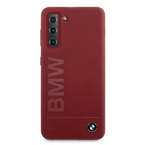 Etui BMW Silicone Signature Logo na Samsung Galaxy S21+ - czerwone – zdjęcie 3