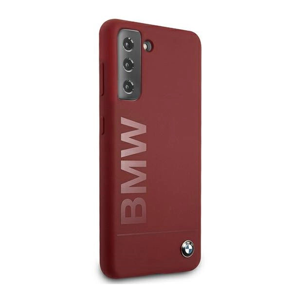 Etui BMW Silicone Signature Logo na Samsung Galaxy S21+ - czerwone – zdjęcie 4