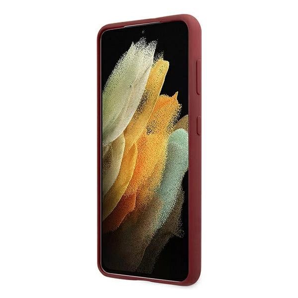 Etui BMW Silicone Signature Logo na Samsung Galaxy S21+ - czerwone – zdjęcie 5