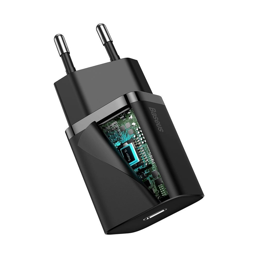 Baseus Si 1C szybka ładowarka USB Typ C 20 W Power Delivery czarny – zdjęcie 5