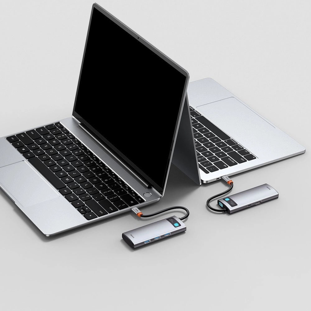 Baseus Metal Gleam 5w1 wielofunkcyjny HUB USB Typ C - USB Typ C Power