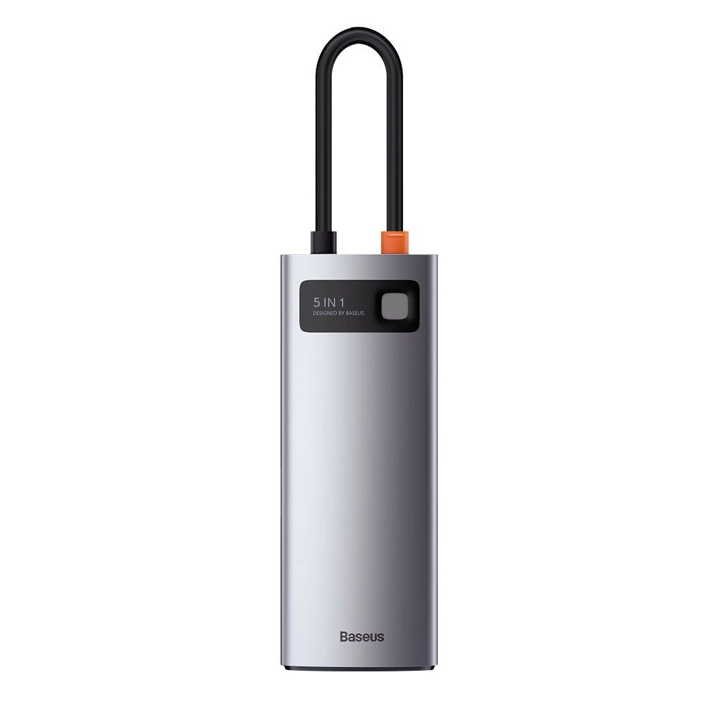 Baseus Metal Gleam 5w1 wielofunkcyjny HUB USB Typ C - USB Typ C Power