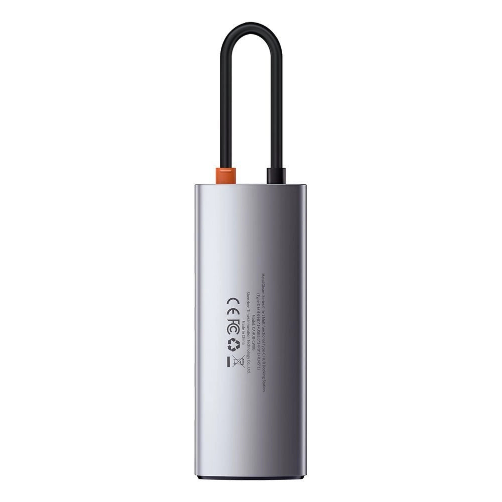 Baseus Metal Gleam 5w1 wielofunkcyjny HUB USB Typ C - USB Typ C Power
