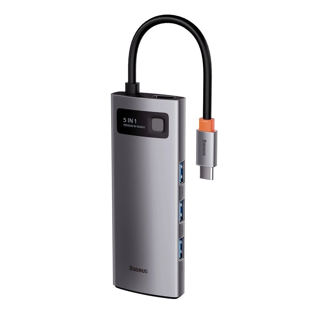 Baseus Metal Gleam 5w1 wielofunkcyjny HUB USB Typ C - USB Typ C Power