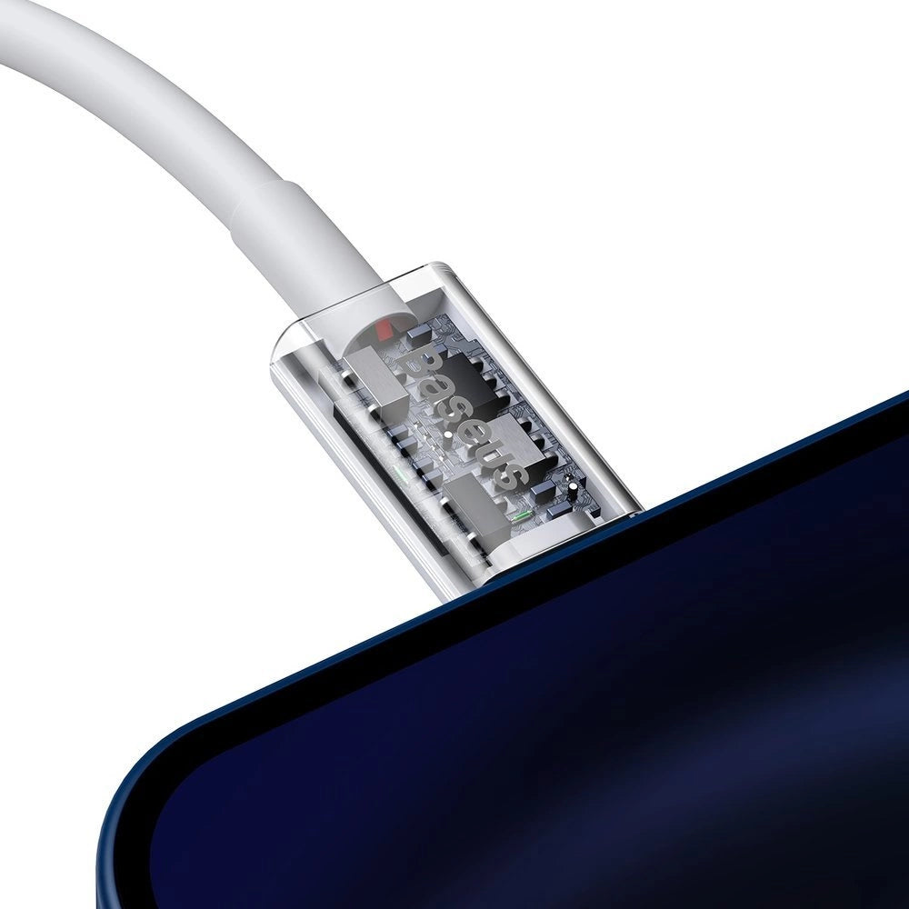 Kabel Baseus Superior Series USB-C / Lightning PD 20W 1 m - biały – zdjęcie 7