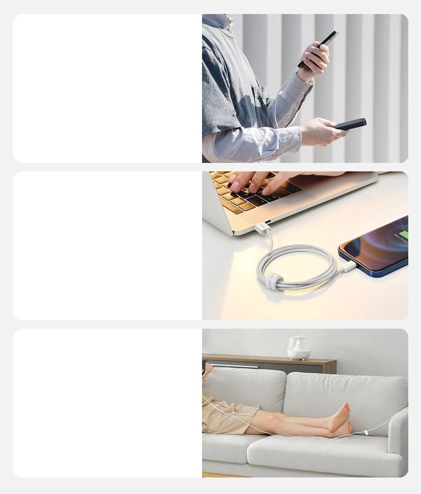 Baseus Superior kabel USB - Lightning 2,4A 1,5 m Biały (CALYS-B02) – zdjęcie 16