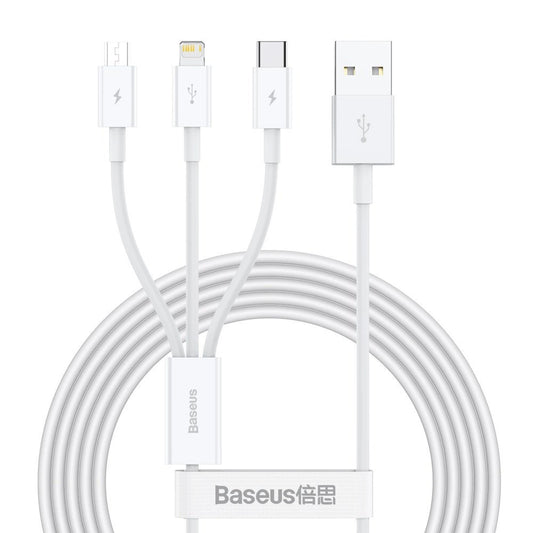 Baseus Superior 3w1 kabel USB - Lightning / USB Typ C / micro USB 3,5 A