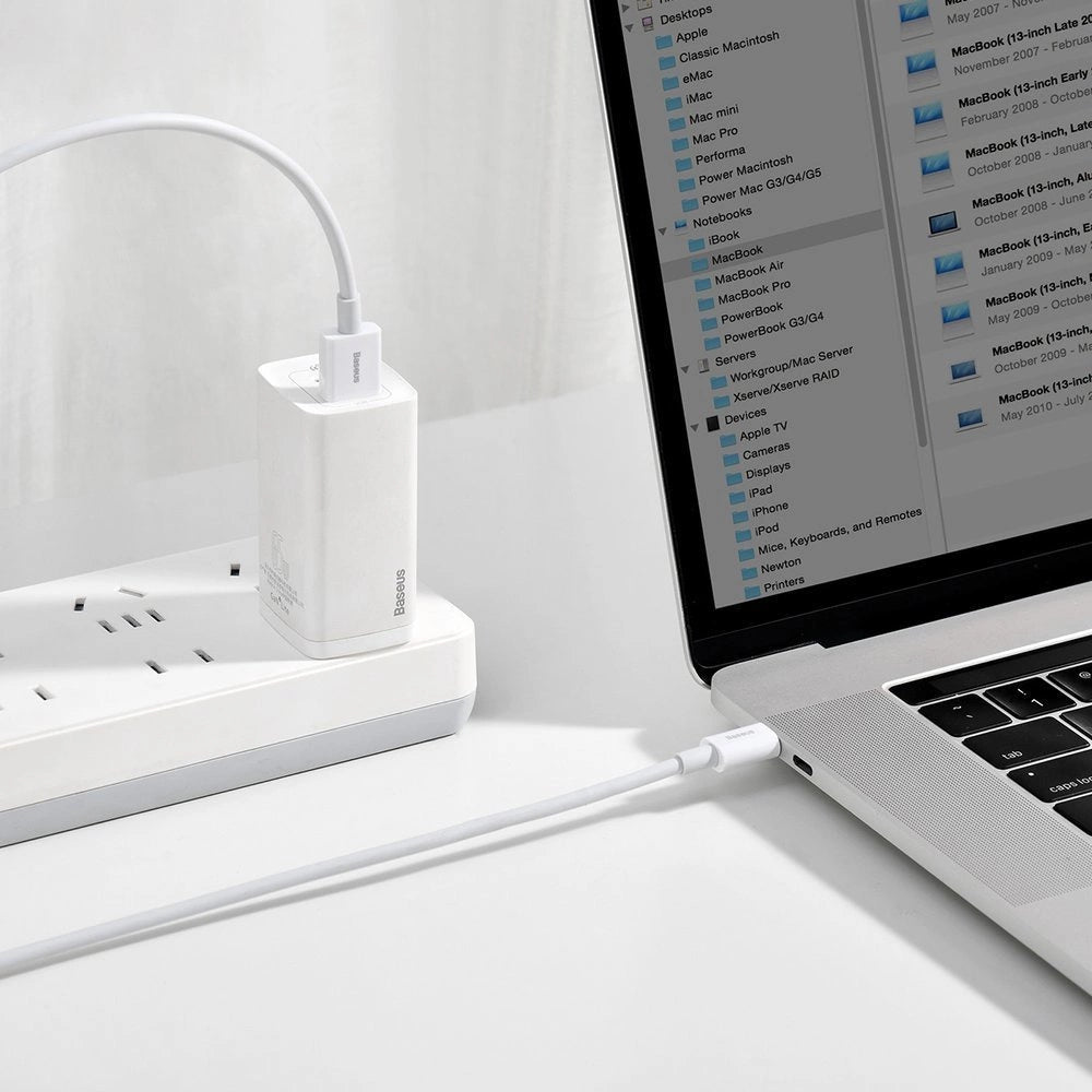 Baseus Superior kabel USB - USB Typ C 66 W 6A 2 m Biały (CATYS-A02) – zdjęcie 10
