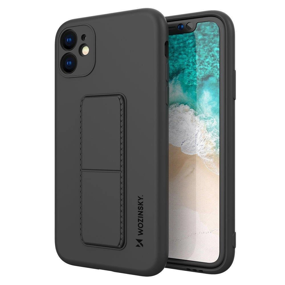 Wozinsky Kickstand Case silikonowe etui z podstawką iPhone 12 Pro Max