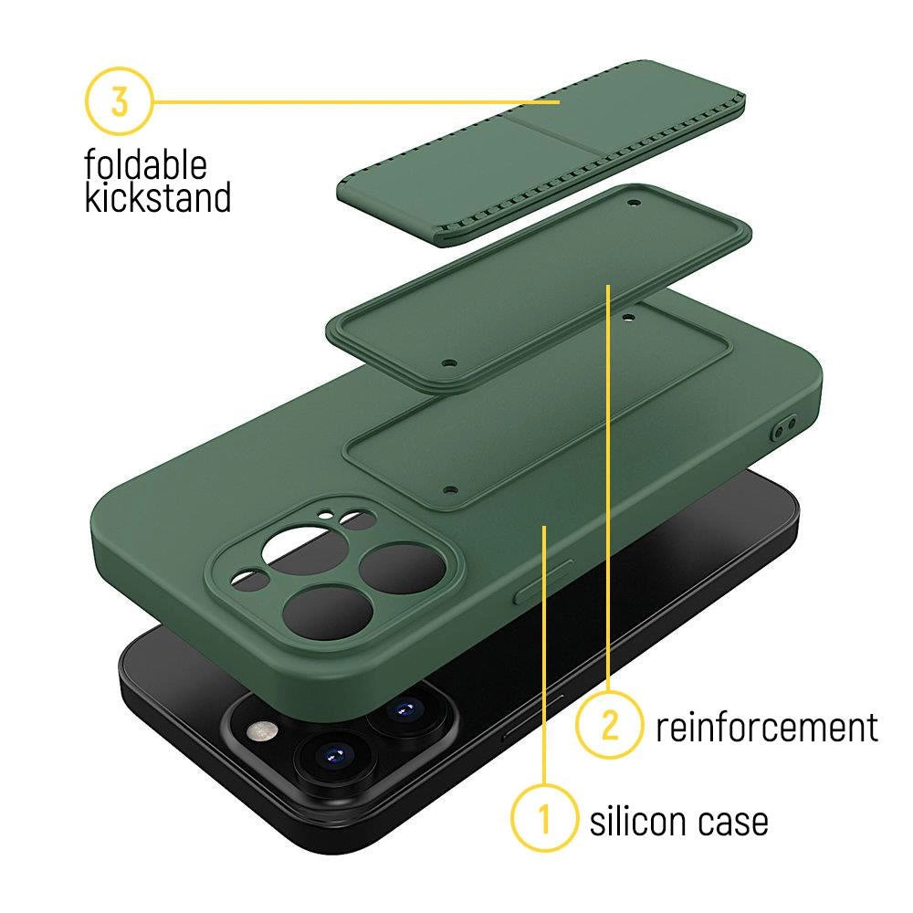 Wozinsky Kickstand Case silikonowe etui z podstawką etui Xiaomi Redmi 10X – zdjęcie 3