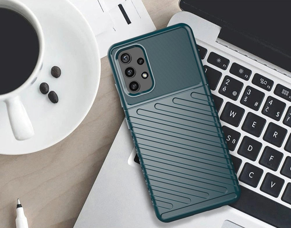 Thunder Case elastyczne pancerne etui pokrowiec Nokia 5.4 niebieski – zdjęcie 5