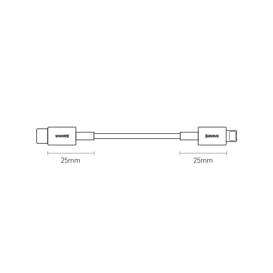 Kabel Baseus Superior Series USB-C / Lightning PD 20W 1 m - czarny