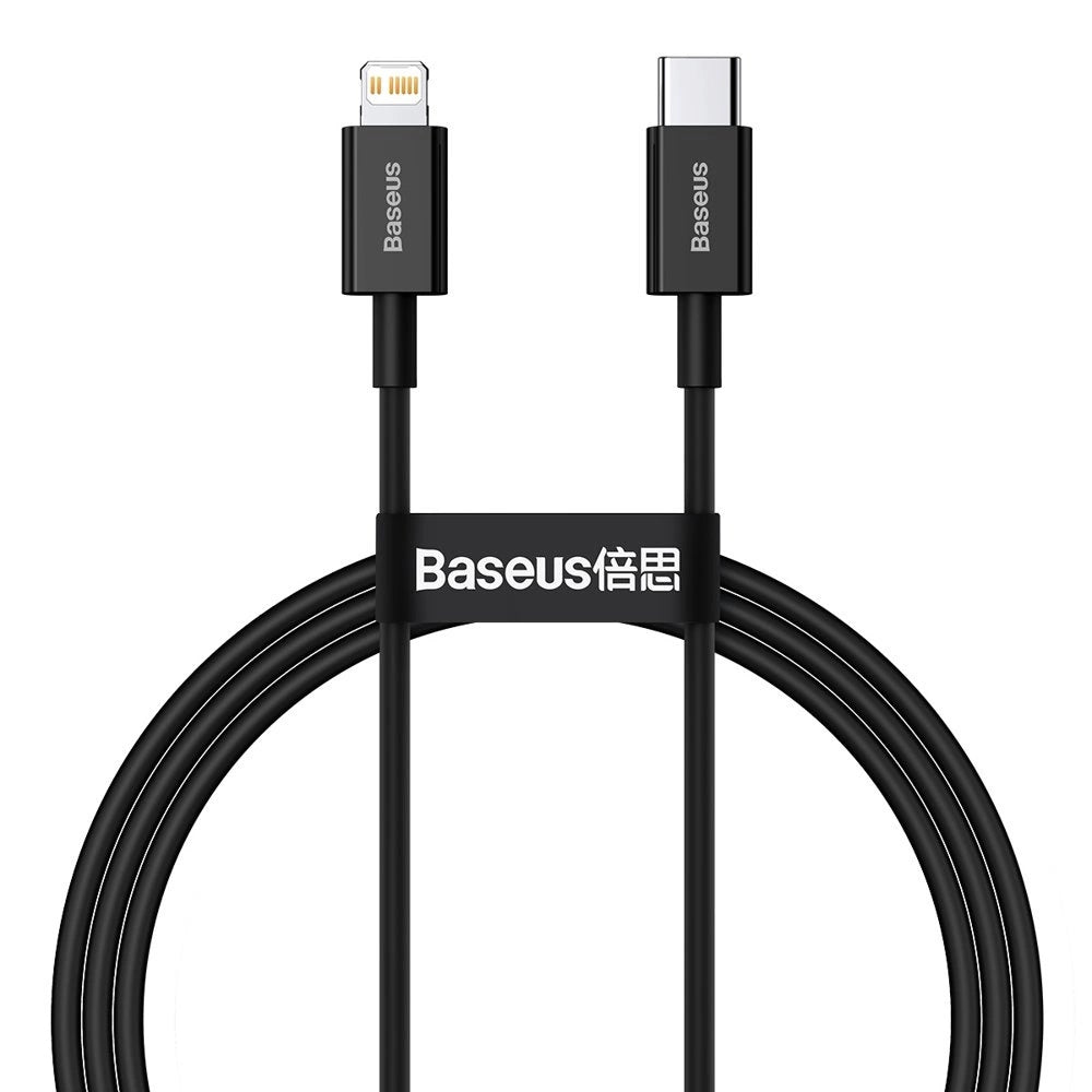 Kabel Baseus Superior Series USB-C / Lightning PD 20W 1 m - czarny