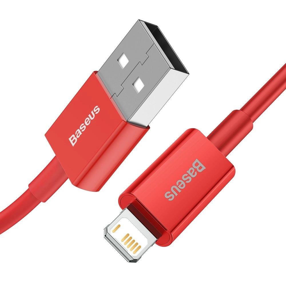 Baseus Superior kabel USB - Lightning 2,4 A 1 m czerwony (CALYS-A09) – zdjęcie 2