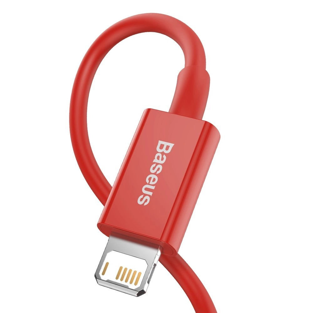 Baseus Superior kabel USB - Lightning 2,4 A 1 m czerwony (CALYS-A09) – zdjęcie 3