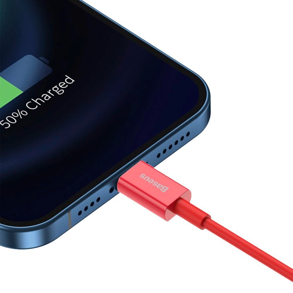 Baseus Superior kabel USB - Lightning 2,4 A 1 m czerwony (CALYS-A09) – zdjęcie 8