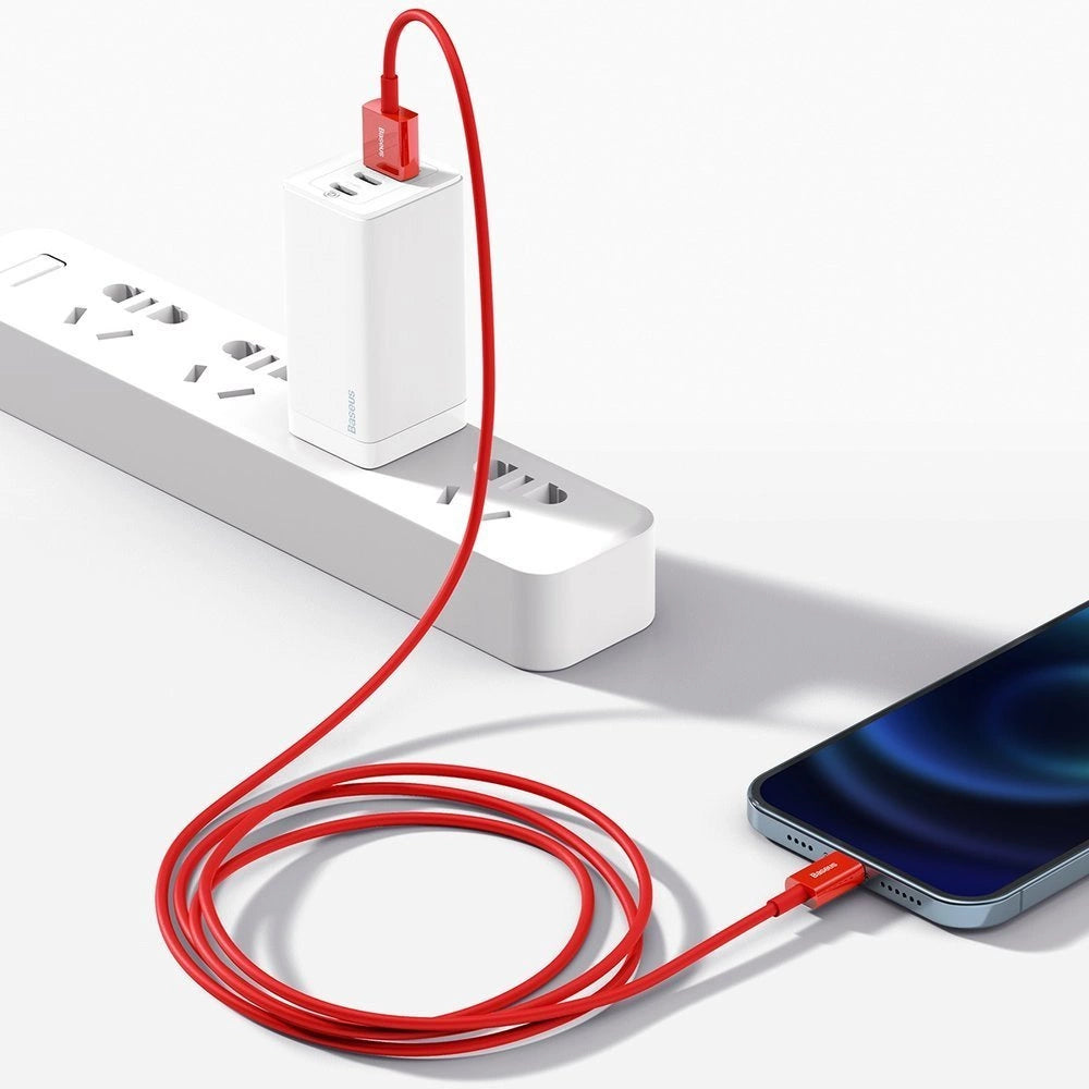Baseus Superior kabel USB - Lightning 2,4 A 1 m czerwony (CALYS-A09) – zdjęcie 11