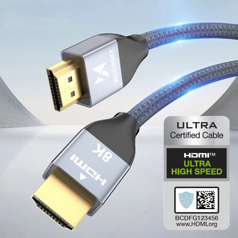 Wozinsky kabel HDMI 2.1 8K 60 Hz 48 Gbps / 4K 120 Hz / 2K 144 Hz 5 m – zdjęcie 4