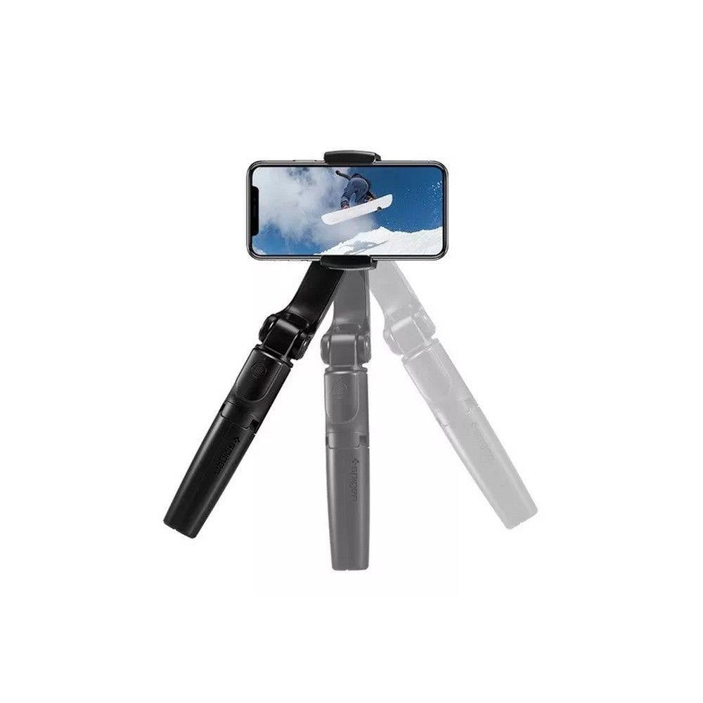Gimbal Spigen S610W Bluetooth z selfie stickiem - czarny – zdjęcie 2