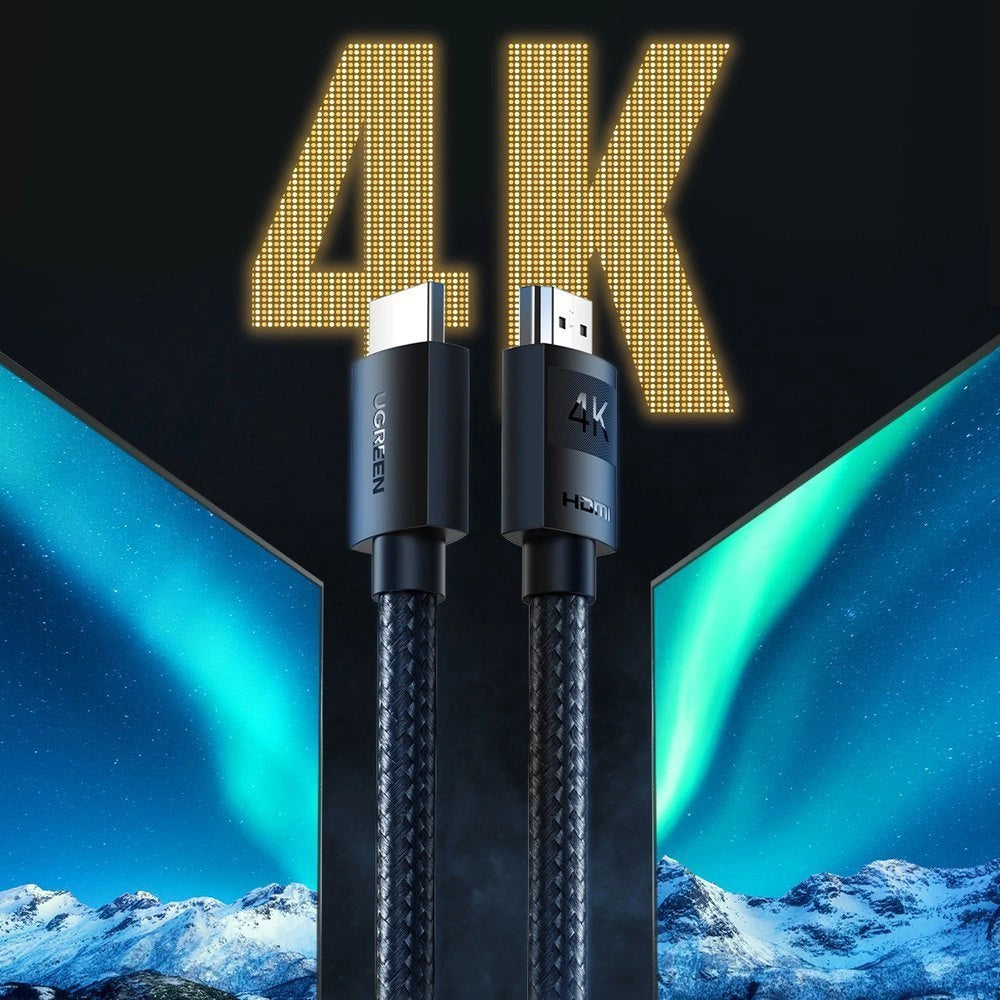 Ugreen HDMI cable 2.0 4K 1m czarny (HD119 30999) – zdjęcie 2