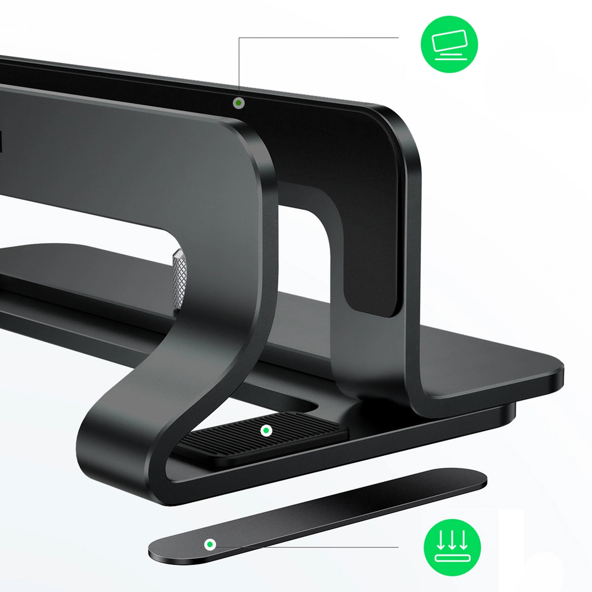 Ugreen aluminiowy na MacBooka laptopa tablet kolor tytanowy 20471 LP258